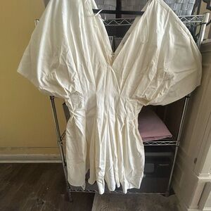 ASOS Curve Cream Midi Dress